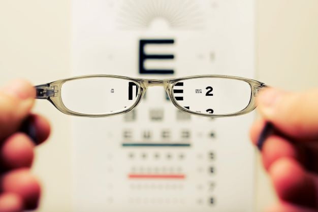 Glasses sight test