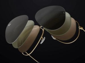 mag shows different ray ban lenses