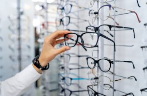 images shows inside opticians