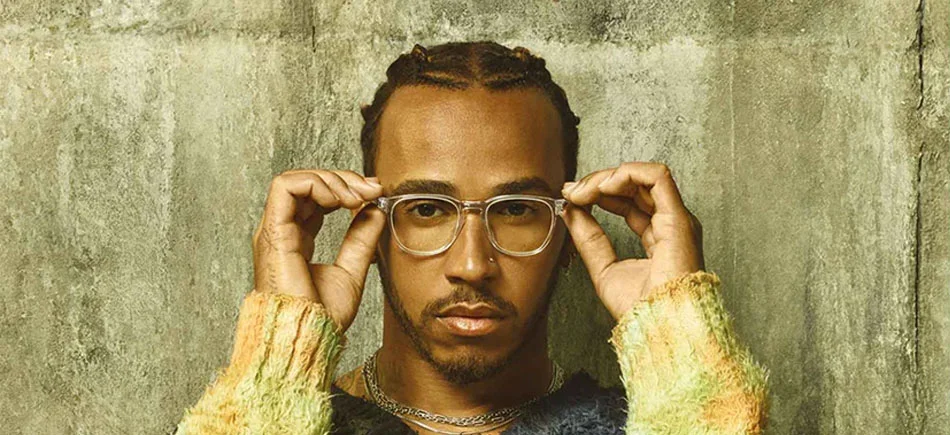 man in designer glasses