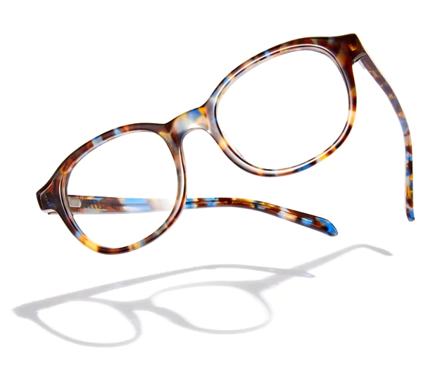 glasses with white background