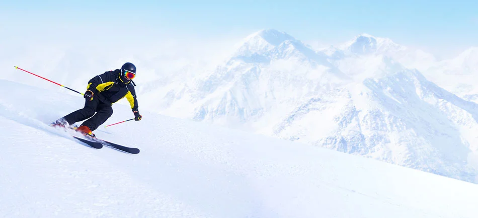 skier wearing goggles