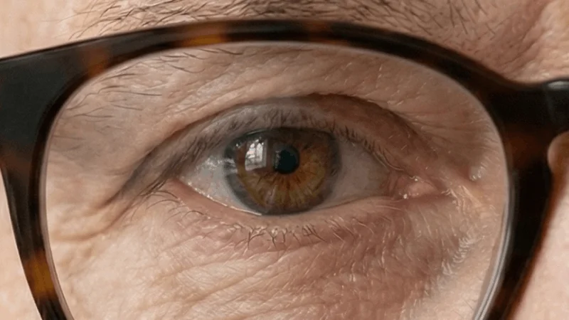 Brown eyes close-up showing warm tones