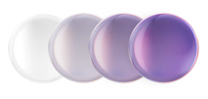 Transition Lenses in Amethyst Colour