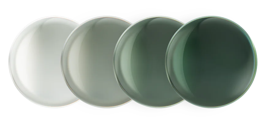 Transition Lenses in Green Colour