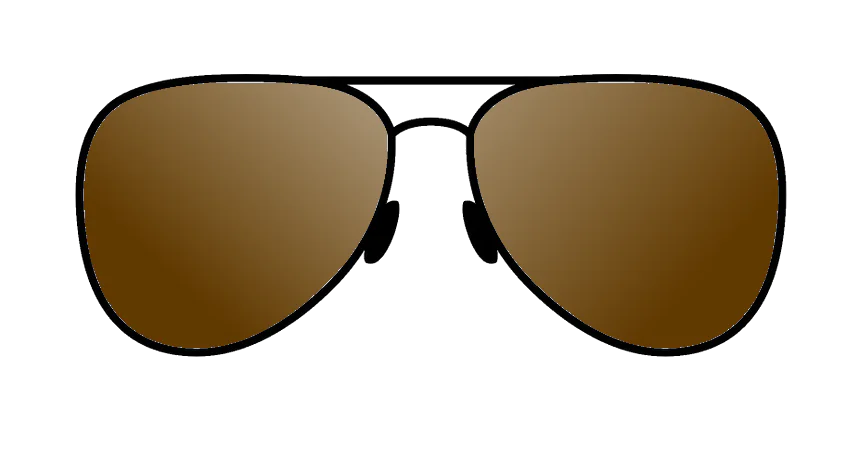 Sunglass with brown tint for improved depth perception