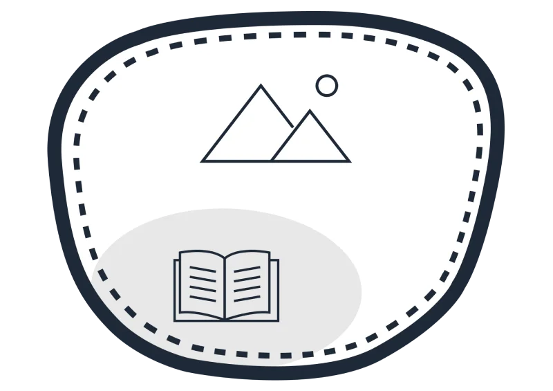 Round segment bifocal lens with circular reading zone - less visible on lens