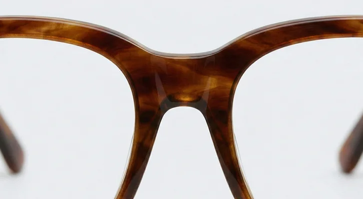 Acetate glasses frames showing rich colours and patterns