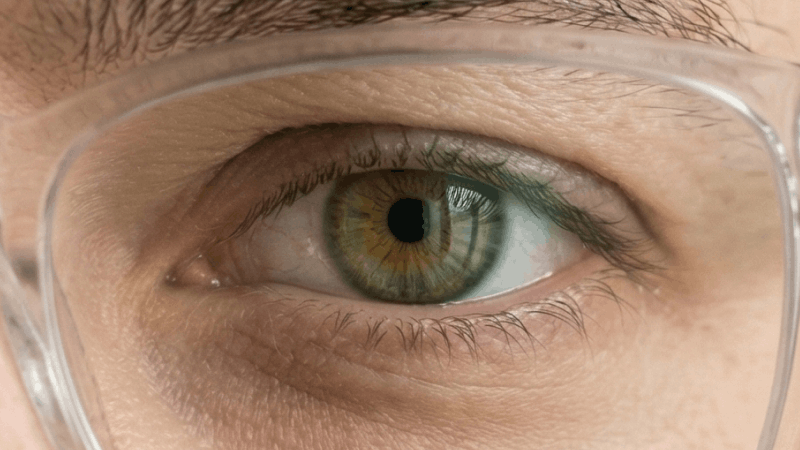 Green eyes close-up showing vibrant tones