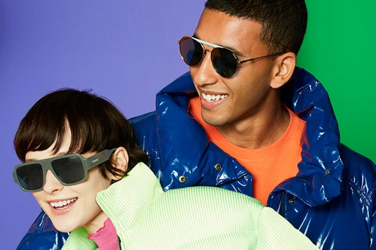 Polaroid wayfarer tortoiseshell plastic sunglasses with polarised prescription lenses