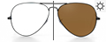 Photo Brown Sunglasses Lens