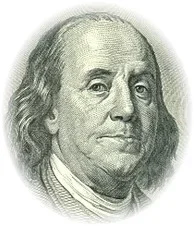 Benjamin Franklin, inventor of bifocal lenses, historical figure in optical innovation