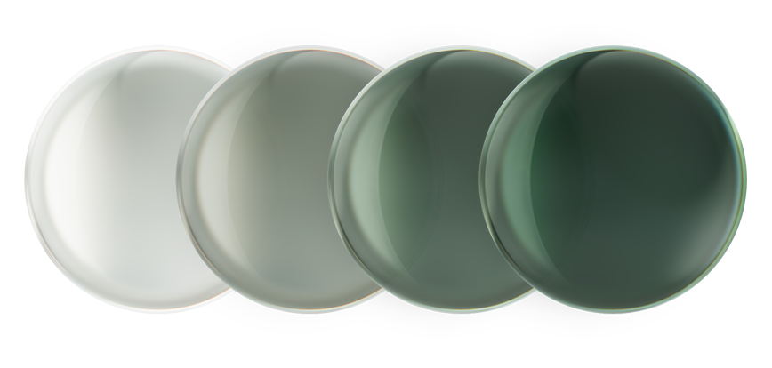 Transition Lenses in Green Color