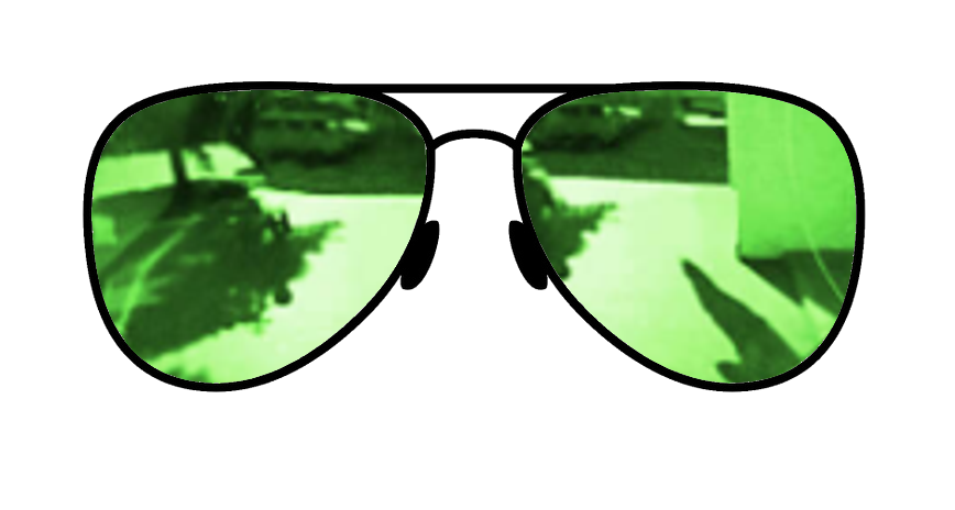 Green mirrored sunglass lens, perfect for bright and sunny conditions